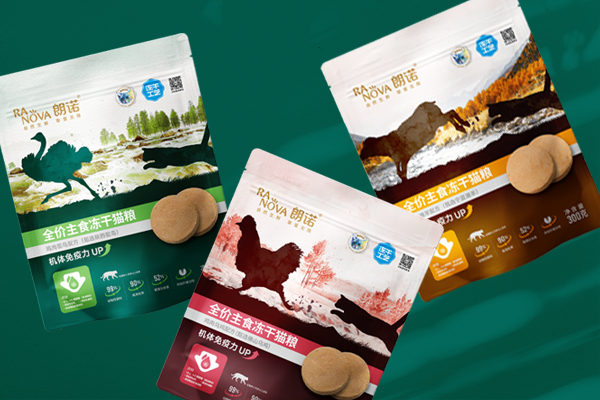 朗諾凍干貓糧包裝設計